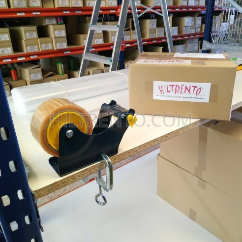 Dispensador precinto 50 mm con fijación a mesa