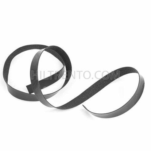 Ribete piel sintética gris 14 mm - Rollo 5 mts