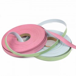 Ribete piel sintética napa rosa 14 mm - 5 Metros