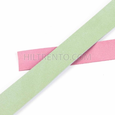 Ribete piel sintética napa rosa 14 mm - 5 Metros