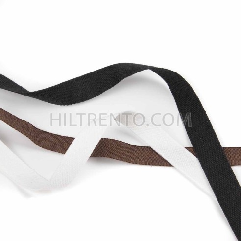 Cinta ribete de algodón 12 mm - Rollo 100 metros