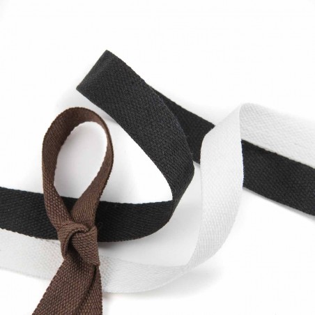 Cinta ribete de algodón 16 mm - Rollo 100 metros