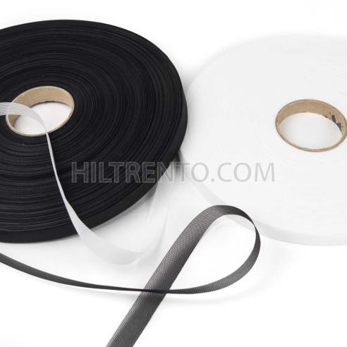 Cinta malla mosquitera costura 12 mm - Rollo 150 metros