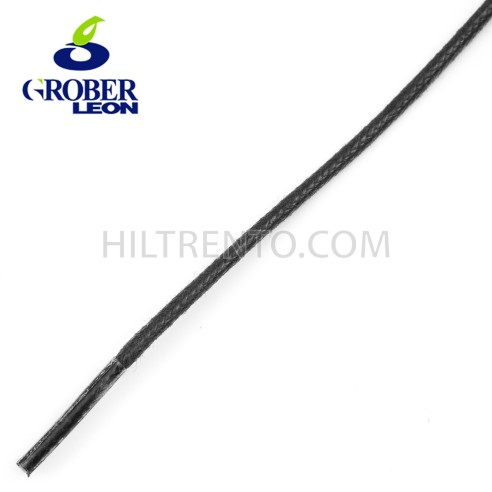Cordón redondo encerado negro 11932 (50 - 150 cm) - Pack 144 uds