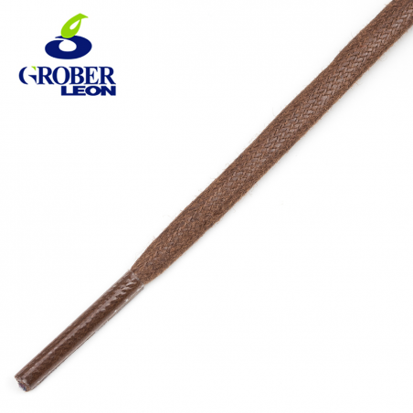 Cordón plano encerado cuero 4 mm GROBER  (50-150 cm) - 144 uds