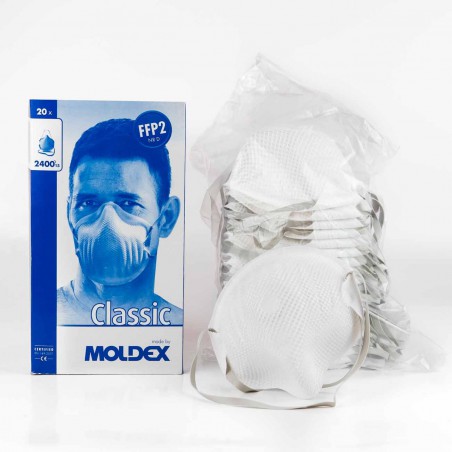 Mascarilla protección respiratoria Moldex 2400 FFP2 N95 con válvula