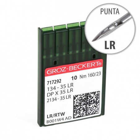 Aguja Groz-Beckert 134-35 160 Punta LR - Pack 10 uds