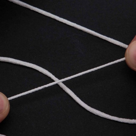 500 mts cordón elástico 2 mm flojo suave col. blanco ref.3 para mascarillas