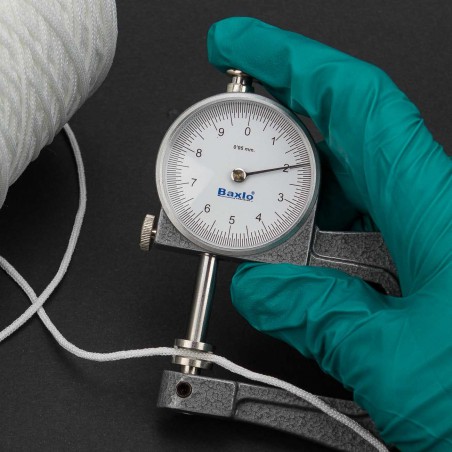 500 mts cordón elástico 2 mm flojo suave col. blanco ref.3 para mascarillas