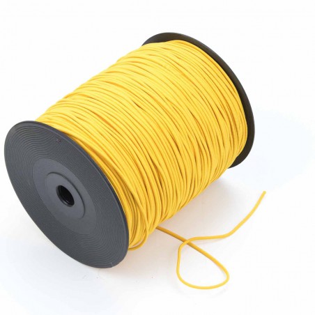 Cordón elástico Amarillo 2 mm - Rollo 300 mteros
