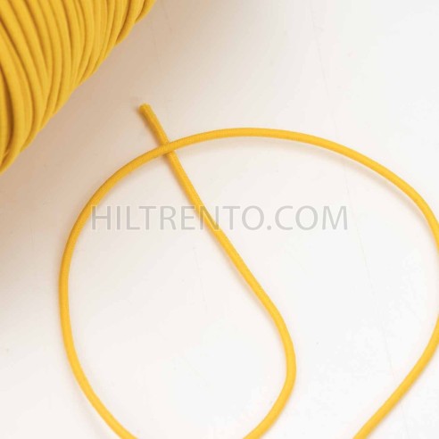 Cordón elástico Amarillo 2 mm - Rollo 300 mteros