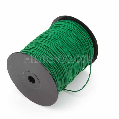 Cordón elástico Verde 2 mm - Rollo 300 mteros