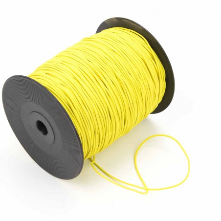 Cordón elástico Verde fluor 2 mm - Rollo 300 mteros