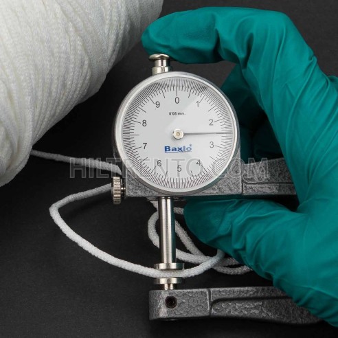 320 mts cordón elástico 2.5 mm flojo suave col. blanco