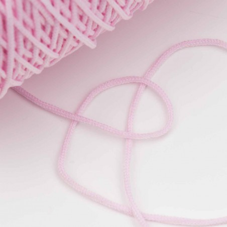 500 mts cordón elástico 2 mm flojo suave col. Rosa ref.3