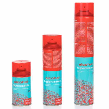 Spray desinfectante aerosol alcohol 70% ropa, superficies