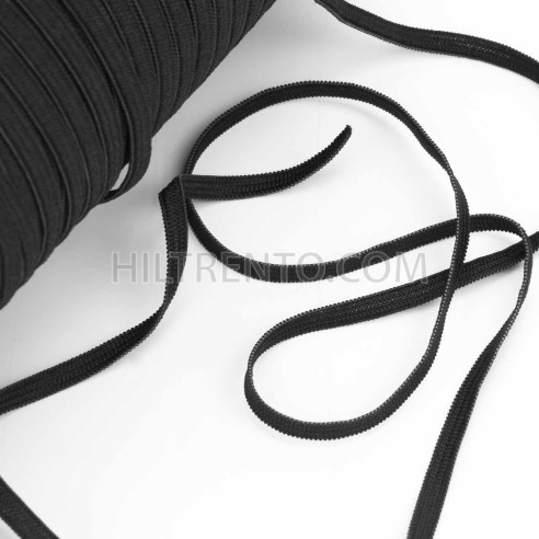 350 mts Elástico crochet blando 6 mm Negro para mascarillas