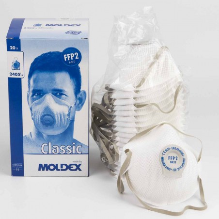 Mascarilla Moldex 2405 FFP2 Con válvula - CE, EN194:2001+A1:2009- Caja 20 Uds