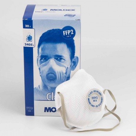 Mascarilla Moldex 2405 FFP2 Con válvula - CE, EN194:2001+A1:2009- Caja 20 Uds