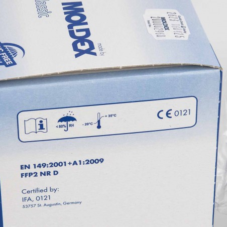 Mascarilla Moldex 2405 FFP2 Con válvula - CE, EN194:2001+A1:2009- Caja 20 Uds