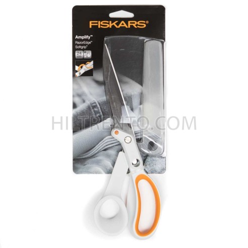 Tijeras ergonómicas tejidos y telas gruesas 240 mm FISKARS Amplify Razor edge
