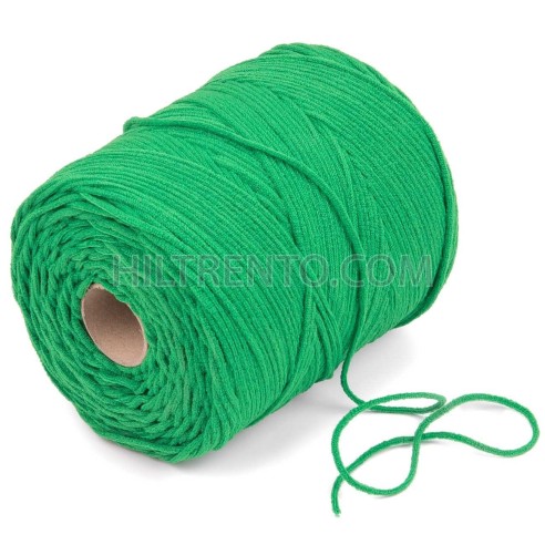 500 mts cordón elástico 3 mm flojo suave col. Verde