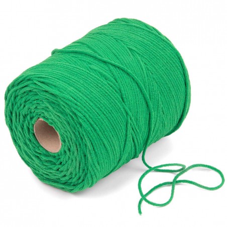 500 mts cordón elástico 3 mm flojo suave col. Verde