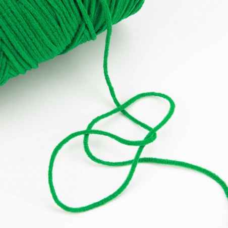 500 mts cordón elástico 3 mm flojo suave col. Verde