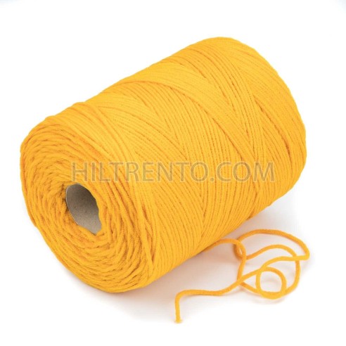 500 mts cordón elástico 3 mm flojo suave col. Amarillo huevo