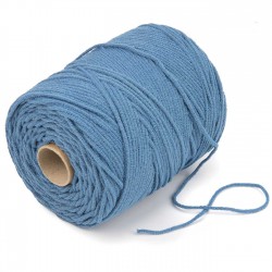 500 mts cordón elástico 3 mm flojo suave col. Azul tifón