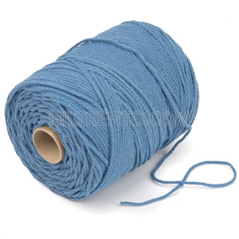 500 mts cordón elástico 3 mm flojo suave col. Azul tifón