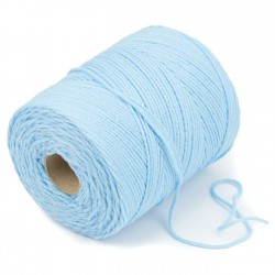 500 mts cordón elástico 3 mm flojo suave col. Azul celeste cielo