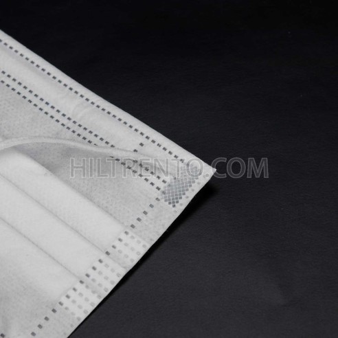 500 mts cordón elástico 2.5 mm flojo suave col. blanco