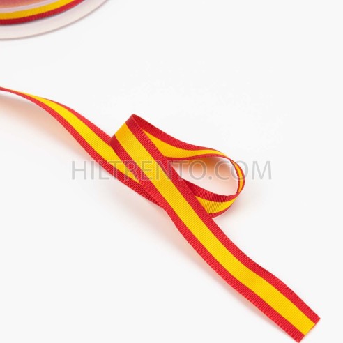 Cinta Bandera de España 100% poliéster, Manubens P470 - Rollo 25 mts