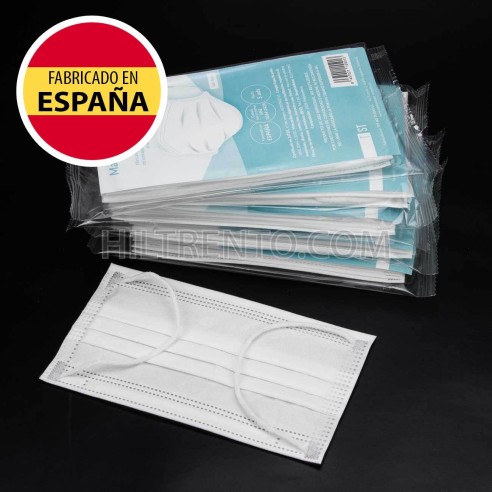 Pack 25 Mascarillas Higiénicas UNE 0064:2020 Fabricadas en España