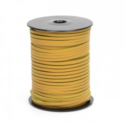 Cordón náutico cuero amarillo limón 3.5 mm - Carrete 50 mts