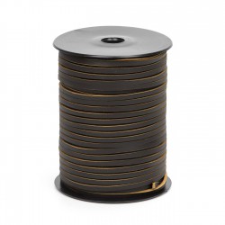 Cordón náutico cuero caoba 3.5 mm - Carrete 50 mts