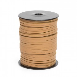 Cordón náutico cuero natural 3.5 mm - Carrete 50 mts