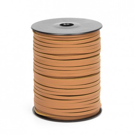 Cordón náutico cuero avellana 3.5 mm - Carrete 50 mts