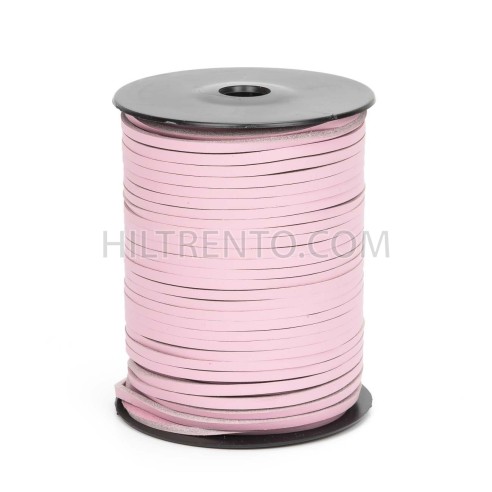 Cordón náutico cuero rosa 3.5 mm - Carrete 50 mts