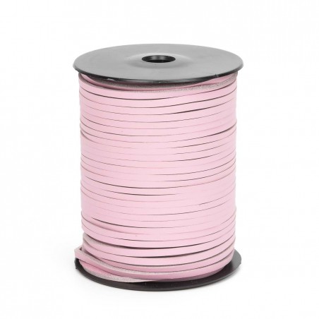 Cordón náutico cuero rosa 3.5 mm - Carrete 50 mts