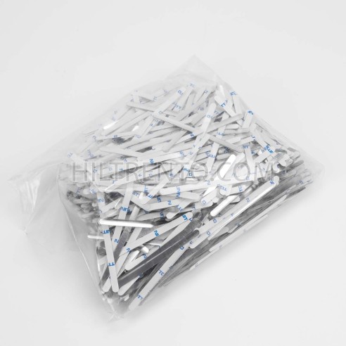 1000 Tiras adhesivas metálicas de alambre nasal para mascarillas, para el puente de la nariz