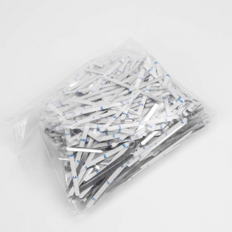 1000 Tiras adhesivas metálicas de alambre nasal para mascarillas, para el puente de la nariz