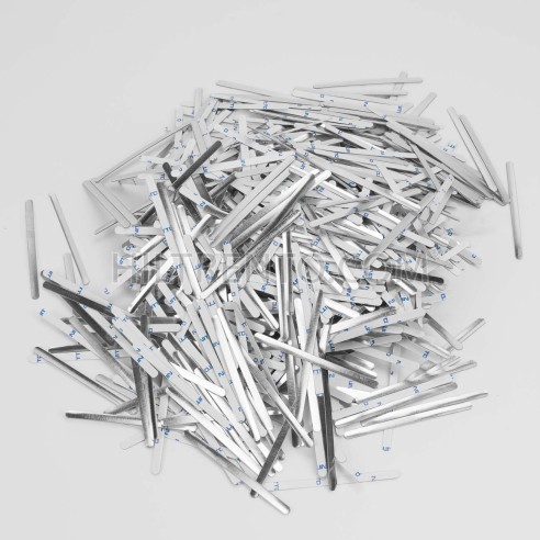 1000 Tiras adhesivas metálicas de alambre nasal para mascarillas, para el puente de la nariz