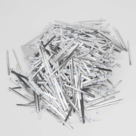 1000 Tiras adhesivas metálicas de alambre nasal para mascarillas, para el puente de la nariz