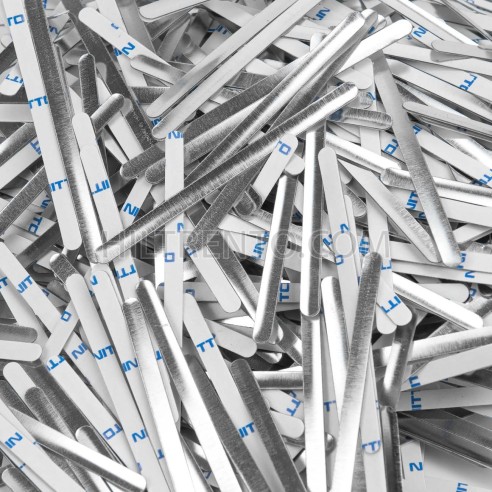 1000 Tiras adhesivas metálicas de alambre nasal para mascarillas, para el puente de la nariz