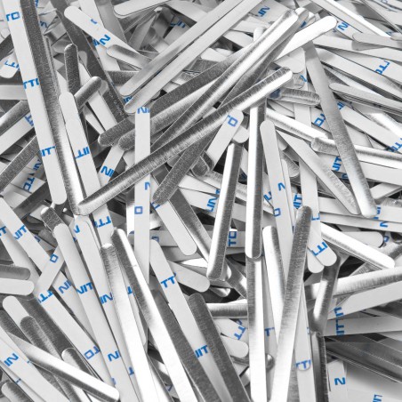 1000 Tiras adhesivas metálicas de alambre nasal para mascarillas, para el puente de la nariz