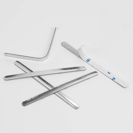 1000 Tiras adhesivas metálicas de alambre nasal para mascarillas, para el puente de la nariz