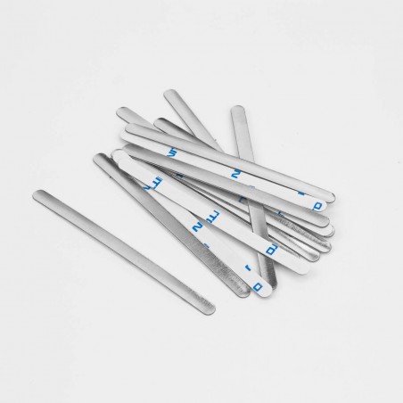 1000 Tiras adhesivas metálicas de alambre nasal para mascarillas, para el puente de la nariz