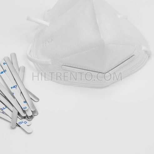 1000 Tiras adhesivas metálicas de alambre nasal para mascarillas, para el puente de la nariz